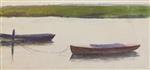 Thomas Pollock Anshutz  - Bilder Gemälde - Two Moored Skiffs