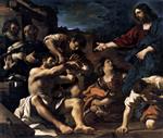 Giovanni Francesco Guercino - Bilder Gemälde - Raising of Lazarus