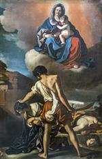 Giovanni Francesco Guercino  - Bilder Gemälde - The Martyrdom of Saints John and Paul