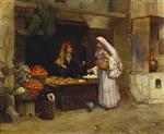 Rudolf Ernst  - Bilder Gemälde - The Market Stall