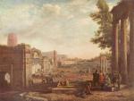 Claude Lorrain - paintings - The Campo Vaccino Rome