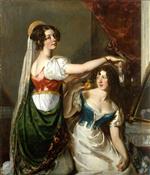 William Etty  - Bilder Gemälde - Preparing for a Fancy Dress Ball