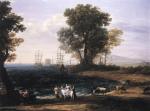 Claude Lorrain - paintings - Coast Scene with the Rape of Europa