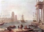 Claude Lorrain - paintings - Departure of Ulysses from the Land of the Feaci