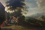 Frans Francken - Bilder Gemälde - Abraham and Sarah Visited by Three Angels