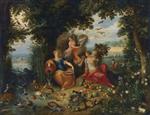 Frans Francken - Bilder Gemälde - Allegory of the Four Elements