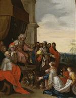 Frans Francken - Bilder Gemälde - King Solomon Receiving the Queen of Sheba