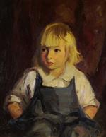 Robert Henri - Bilder Gemälde - Boy in Blue Overalls