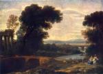 Claude Lorrain - Peintures - Paysage avec troupeau de moutons
