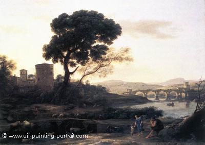 Landscape with Shepherds (The Pont Molle)