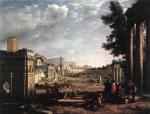 Claude Lorrain - paintings - The Campo Vaccino Rome