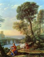Claude Lorrain - Bilder Gemälde - Landschaft mit Apollo und Merkur