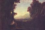Claude Lorrain - paintings - Landschaft mit buessender Magdalena