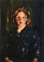 Robert Henri  - Bilder Gemälde - Portrait of a Young Girl