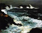 Robert Henri  - Bilder Gemälde - Rough Seas near Lobster Point