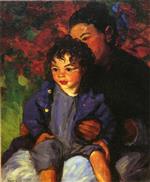 Robert Henri  - Bilder Gemälde - Sammy and His Mother