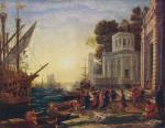 Claude Lorrain  - paintings - The Disembarkation of Cleopatra at Tarsus