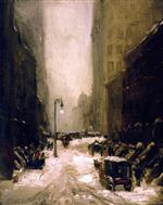 Robert Henri  - Bilder Gemälde - Snow in New York