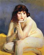 Robert Henri  - Bilder Gemälde - The Model Nude