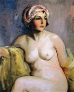 Robert Henri  - Bilder Gemälde - Zara Levy, Nude