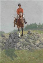 Frederic Remington - Bilder Gemälde - A Hunting Man