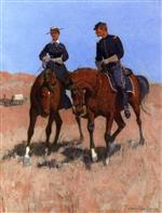 Frederic Remington - Bilder Gemälde - Belle McKeever and Lt. Edgar Wheelock