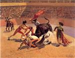 Frederic Remington - Bilder Gemälde - Bull Fight in Mexico