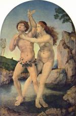 Jan Gossaert - paintings - Verwandlung von Hermaphroditos und Salmicis