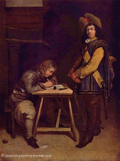 Officer Writing a Letter