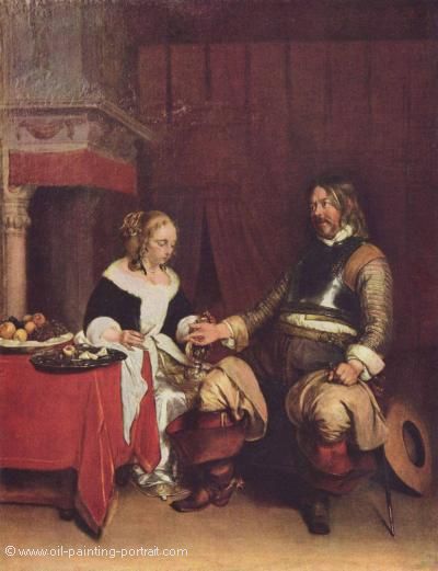 Man Offering a Womans Coins