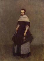 Gerhard ter Borch - Peintures - Portrait d'une dame