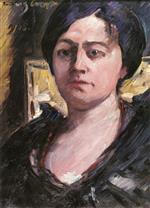Lovis Corinth  - Bilder Gemälde - Portrait of Charlotte Corinth