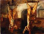 Lovis Corinth  - Bilder Gemälde - Slaughtered Calves