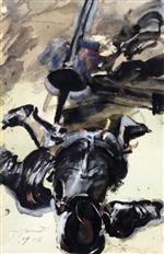 Lovis Corinth  - Bilder Gemälde - Suit of Armor and Sword