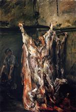 Lovis Corinth  - Bilder Gemälde - The Slaughtered Ox
