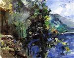 Lovis Corinth  - Bilder Gemälde - The Walchensee with the Slope of the Jochberg