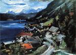 Lovis Corinth  - Bilder Gemälde - The Walchensee, Serpentine