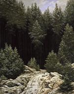 Caspar David Friedrich - Bilder Gemälde - Early Snow