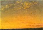 Caspar David Friedrich - Bilder Gemälde - Evening with Clouds