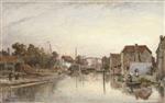 Johan Barthold Jongkind - Bilder Gemälde - Canal