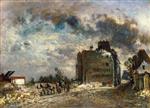 Johan Barthold Jongkind - Bilder Gemälde - Demolition of the Rue des Francs-Bourgeois