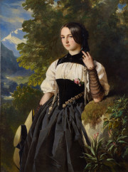 Franz Xavier Winterhalter - paintings - A swiss Girl from Interlaken