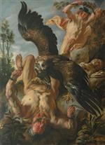Jacob Jordaens - Bilder Gemälde - Der gefesselte Prometheus