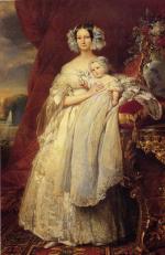 Franz Xavier Winterhalter - Peintures - Helene Louise Elizabeth von Schwerin