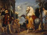 Jacob Jordaens  - Bilder Gemälde - The Master's Eye Makes the Horse Fat