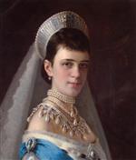Iwan Nikolajewitsch Kramskoi  - Bilder Gemälde - Portrait of Empress Maria Feodorovna