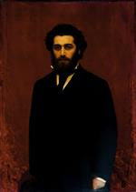 Iwan Nikolajewitsch Kramskoi  - Bilder Gemälde - Portrait of Painter Arkhip Kuindzhi-2