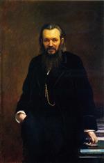 Iwan Nikolajewitsch Kramskoi  - Bilder Gemälde - Portrait of Publisher Alexei Suvorin