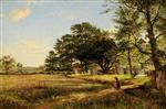 Benjamin Williams Leader - Bilder Gemälde - A Country Churchyard