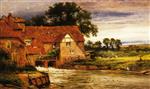 Benjamin Williams Leader  - Bilder Gemälde - Old Streatley Mill